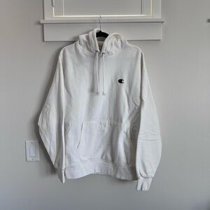 Champion White Reverse Weave Embroidered Hoodie SZ XL